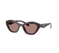 Prada Mujer Sunglass PR A02S - Color del Marco: Carey raíz, Color de la Lente: Marrón claro