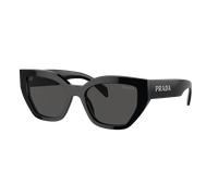 Prada Mujer Sunglass PR A09S - Color del Marco: Negro, Color de la Lente: Gris Oscuro