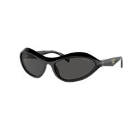 Prada Mujer Sunglass PR A20S - Color del Marco: Negro, Color de la Lente: Gris Oscuro