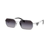 Prada Mujer Sunglass PR A51S - Color del Marco: Plateado, Color de la Lente: Gris Degradado