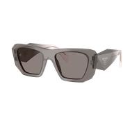 Prada Mujer Sunglass PR B18S - Color del Marco: Gris, Color de la Lente: Gris Oscuro
