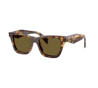 Prada Mujer Sunglass PR C07S - Color del Marco: Miel y tortuga, Color de la Lente: Marrón Oscuro
