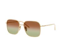 Prada Mujer Sunglass PR C54SD - Color del Marco: Oro, Color de la Lente: Verde/Marrón
