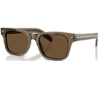 Prada Hombre PR A17S 18T70F Gafas de sol Acetato Marrón Marrón Cuadrada Normal