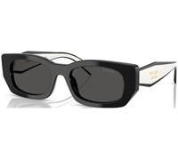 Prada Mujer PR B05S 09Q08Z Gafas de sol Acetato Negro Gris Pillow Normal