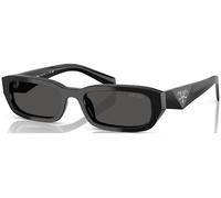 Prada Mujer PR B06S 16K08Z Gafas de sol Acetato Negro Gris Cuadrada Normal