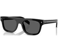 Prada Hombre PR B12S 16K731 Gafas de sol Acetato Negro Gris Pillow Normal