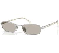 Prada Hombre PR B54S 1BC30P Gafas de sol Metal Plata Marrón Cuadrada Normal