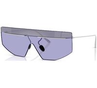 Prada Hombre PR B55S 1BC70P Gafas de sol Metal Plata Violeta Geométrico Normal