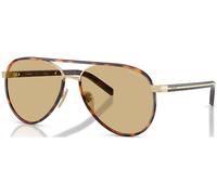 Prada Mujer PR B57S 21E10R Gafas de sol Acero Oro Amarillo Piloto Normal