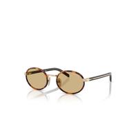 Prada Mujer PR B56S 21E10R Gafas de sol Acero Tortuga Marrón Redonda Normal