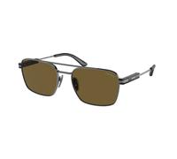 Prada Unisex PR 67ZS 5AV01T Gafas de sol Metal Gris Marrón Pillow Normal