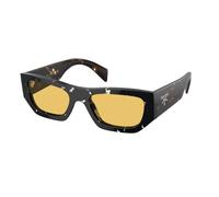 Prada Unisex PR A01S 15O10C Gafas de sol Acetato Marrón Amarillo Pillow Normal