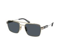 Prada Unisex Prada PR 67ZS ZVN09T Gafas de sol Metal Oro Gris Pillow Normal