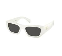 Prada Unisex Prada PR A01S 17K08Z Gafas de sol Acetato Blanco Gris Pillow Normal