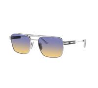 Prada Unisex Sunglass PR 67ZS - Color del Marco: Plateado, Color de la Lente: Iris Sfumato Sole