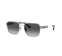 Prada Unisex Sunglass PR 67ZS - Color del Marco: Plateado, Color de la Lente: Polar Gris Degradado
