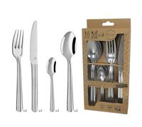 PRADEL ESSENTIEL - Juego de cubiertos de 24 piezas para 6 personas - Colibri - 18/0 Acero inoxidable, acabado estándar - Acero inoxidable (1 mm de grosor)