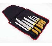 Pradel Excellence - i7107t - Bolsa de 7 Cuchillos de Carnicero y afilador