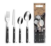 Pradel Set de 16 Cubiertos Saxo de Acero Inox 25cm-1,2mm