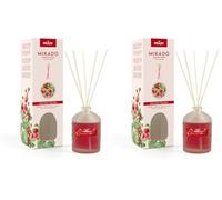 Prady - Ambientador Mikado Frutos Rojos de Noche 100ml - Una Fragancia Dulce y Acogedora para tu Hogar (Paquete de 2)
