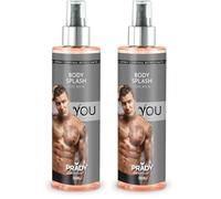 Prady - Body Splash You Homme - Masculino - 250ml - Frescura y Elegancia (Paquete de 2)