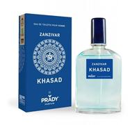 Prady - Eau de Toilette Khasad Zanzibar 90ml - Fragancia masculina intensa y exótica - Inspiración oriental con notas cálidas y especiadas - Aroma duradero y elegante para uso diario o de noche