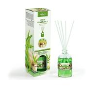 Prady - Mikado Ambientador Eucalipto Balsámico + Varillas - 100ml - Aroma Herbal y Refrescante con Efecto Purificante - Ideal para Respirar Mejor - Perfume Natural - Larga Duración