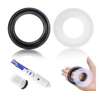 Praelian Set de 2 PCS Arandela de Sellado de La Base de La Válvula de Recambio de Repuesto, Compatible con Geberit Modelos 816.418.00.1, 818.109, 240.282.00.1 - Juntas de EPDM para Campana (32/46 mm)