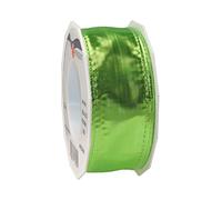 Präsent 6264020-630 Cinta con Alambre, Poliéster, Rojo, 20-m-Roll 40 mm Width