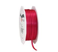 PRÄSENT C.E. Pattberg - Cinta de Regalo de satén Magenta, 55 Yardas para Envolver Regalos, 0.12 Pulgadas de Ancho, Cinta para decoración y Manualidades, Cinta Decorativa para Regalos, para Cada