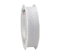 PRÄSENT C.E. Pattberg Derby Decorativa de Color Blanco, 27 m Encaje, 2,5 cm de Ancho, Accesorios Manualidades, Cinta de decoración para Envolver Regalos, 25mm-25m, 25