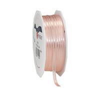 PRÄSENT C.E. Pattberg Satin - Cinta de Regalo de Albaricoque, 55 Yardas para Envolver Regalos, 0.12 Pulgadas de Ancho, Cinta para decoración y Manualidades, Cinta Decorativa para Regalos, para Cada