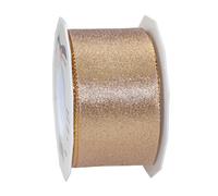 Präsent C.E. Pattberg Wien Oro, 22 Yardas Malla metálica para Envolver, 6 cm de Ancho, Accesorios para decoración y Manualidades, Cinta para Regalos, para Cada ocasión, Dorado, 60mm-25m, 20