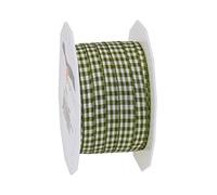 Präsent Cinta con Alambre, Poliéster, Burdeos, Crema, 10mm-20m