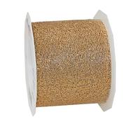 Präsent - Cinta de Encaje metálica Dorada de 20 m, Rollo de 72 mm de Ancho