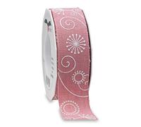 Präsent Cinta Impresa, Poliéster, Rosa Viejo, 15-m-Roll 40 mm Width