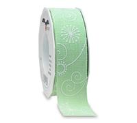Präsent Cinta Impresa, Poliéster, Verde Pastel (Pastel Green), 15-m-Roll 40 mm Width