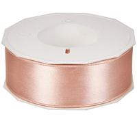 PRÄSENT C.E. Pattberg Satin - Cinta de Regalo de Albaricoque, 27 Yardas para Envolver Regalos, 1.6 Pulgadas de Ancho, Cinta para decoración y Manualidades, Cinta Decorativa para Regalos, para Cada