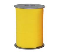 PRÄSENT Cinta Regalo Amarillo Mate, 200 m de Cinta a Rayas Paperlook para Envolver Regalos, 10 mm Ancho, Accesorios decoración y Manualidades, Cinta embalar Decorativa Ocasiones Especiales