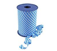 Präsent - Cinta rizadora estampada Bavaria Blanco-Azul 250-M Rollo 10 mm Ancho