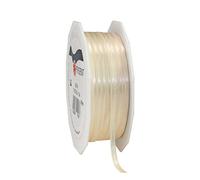 Präsent Color Crema, 55 Yardas para Envolver, 0.12 Pulgadas de Ancho, decoración y Manualidades, Cinta Decorativa para Regalos, para Cada ocasión, Poliéster, Verde Cazador, 3mm-50m, 50