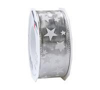 Präsent Lazo, Plateado, 15 mm - 20 m