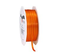 PRÄSENT Naranja, 55 Yardas para Envolver, 0.12 Pulgadas de Ancho, decoración y Manualidades, Cinta Decorativa para Regalos, para Cada ocasión, Poliéster, Rojo carmesí, 3mm-50m, 50