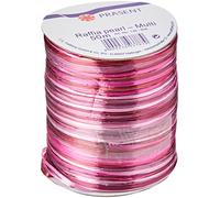 Präsent Raffia Ribbons for Gift Wrapping Cinta Biodegradable, Rayón, Rosa 1, 50 Meter Spool
