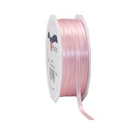 Präsent Rosa Claro, 55 Yardas para Envolver, 0.25 Pulgadas de Ancho, decoración y Manualidades, Cinta Decorativa para Regalos, para Cada ocasión, Poliéster, Blanco, 6mm-50m, 50