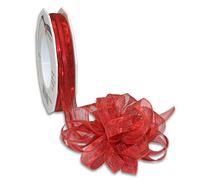 Präsent Venedig - Cinta, poliéster, Rojo, 15mm - 20m