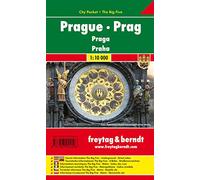Praga, plano callejero de bolsillo plastificado. City Pocket. Escala 1:10.000. Freytag & Berndt.: Stadskaart 1:10 000