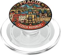 Praga Chequia Travel Souvenir City Landmark Turista Regalo PopSockets PopGrip para MagSafe