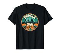 Praga con silueta de ciudad para solteros Camiseta